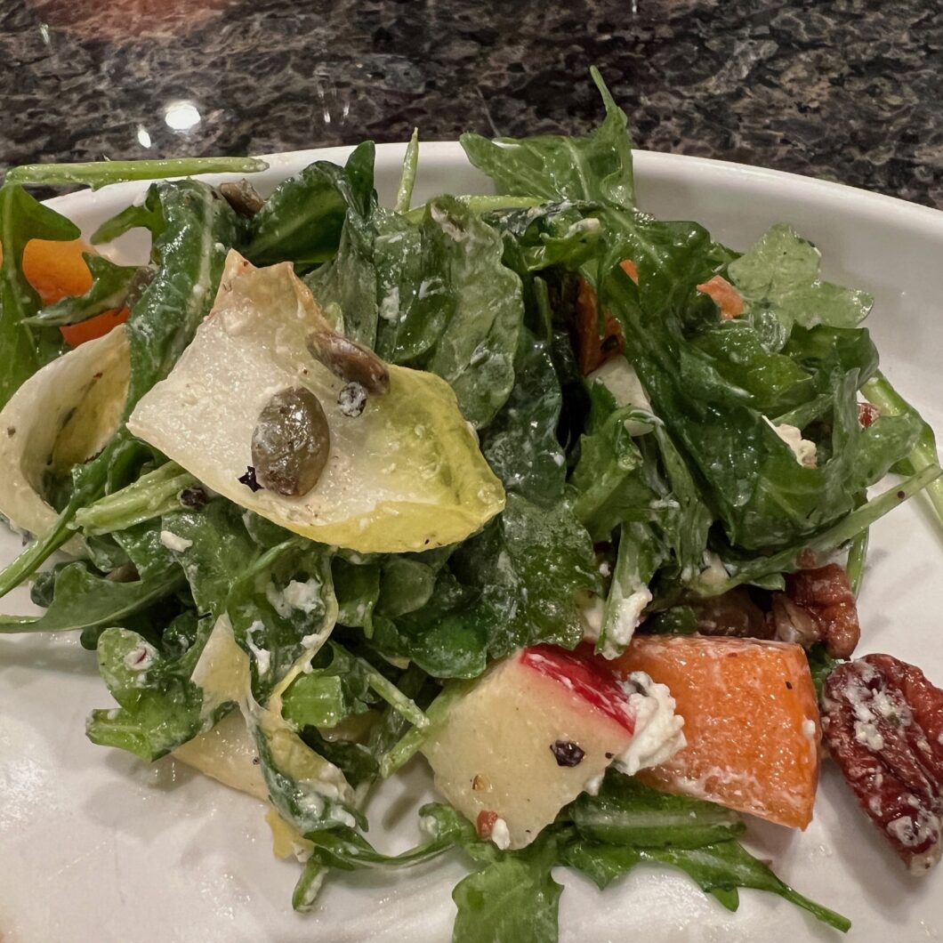 Winter Salad with Persimmon and Pecans