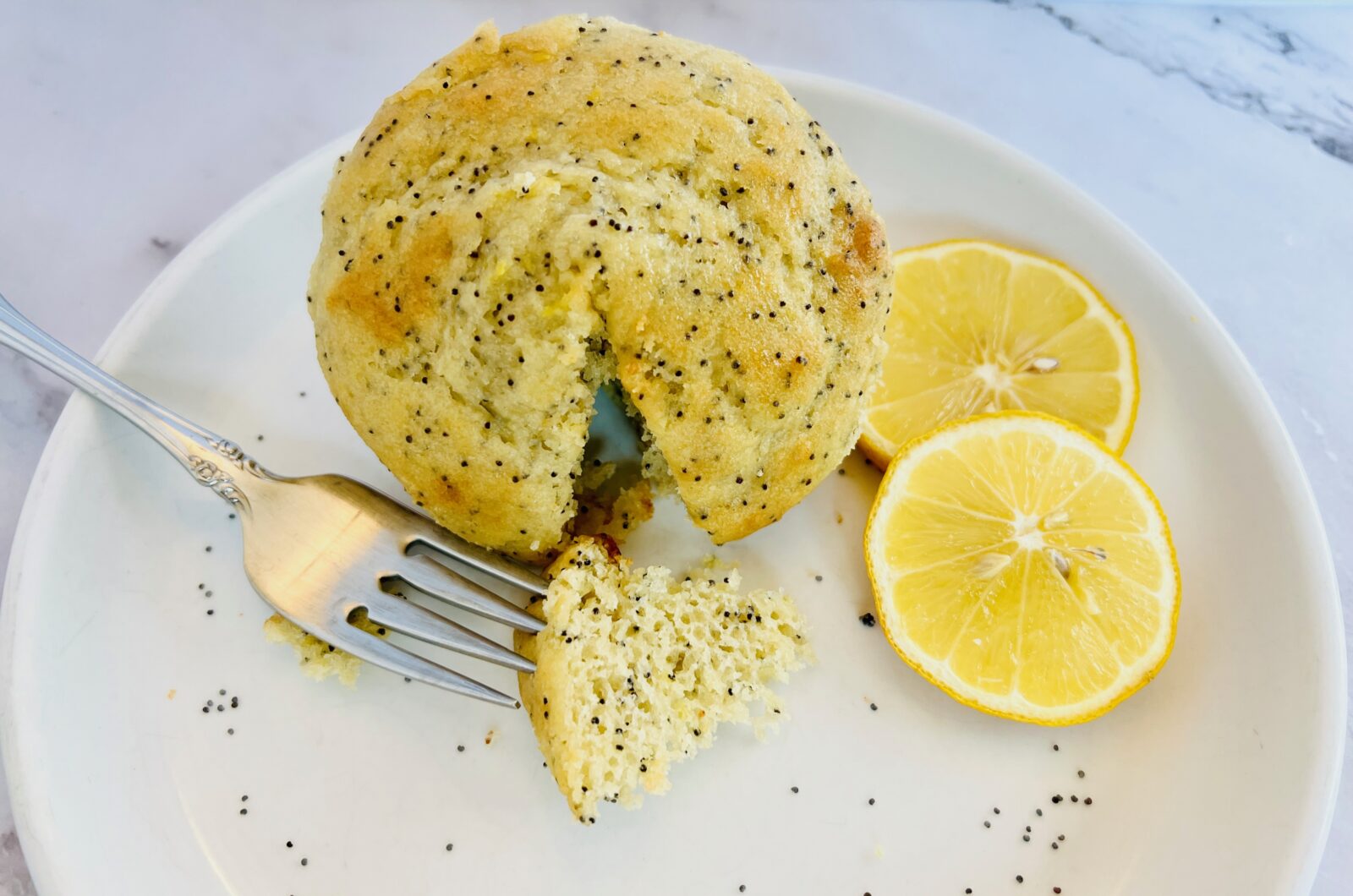 Lemon Poppy Protein Muffin