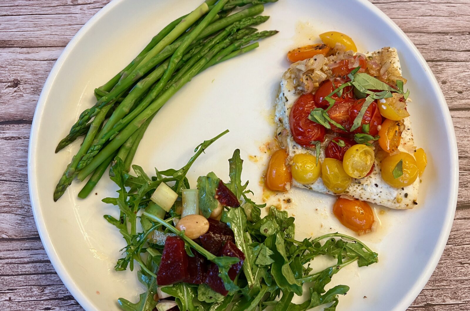 Roasted Tomato Halibut